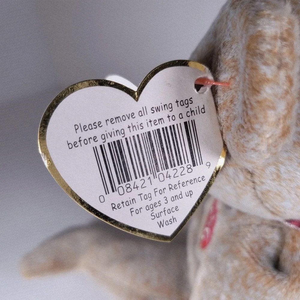 1999 Ty Beanie Baby Signature Bear w/ Tag Errors Retired 5th Gen Tush Tag Mint